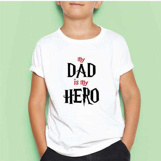 Picture of My Dad Is My Hero Kids T-shirt