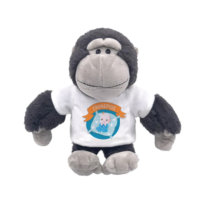 Picture of Monkey with Baby Boy Plush Toy