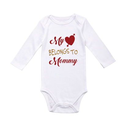 Picture of My Heart Belongs to Mommy Baby Bodysuit