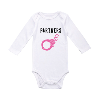 Picture of Partners In Crime Baby Bodysuit Set