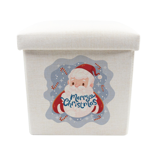 Picture of Merry Christmas Santa Claus Toy Box - Storage Stool