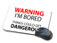 Picture of Warning I'm Bored Mousepad