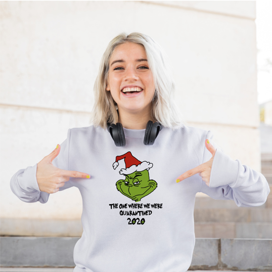 Picture of Grinch - The One Where We Were Quarantined Sweatshirt