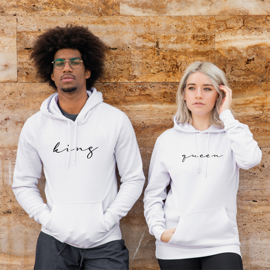 Picture of King-Queen Calligraphy Hoodie Set