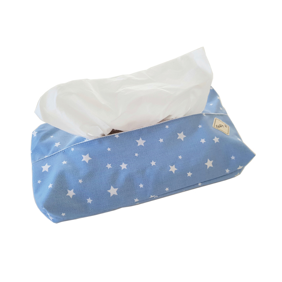 Picture of Blue with Stars Cotton Tissue Cover