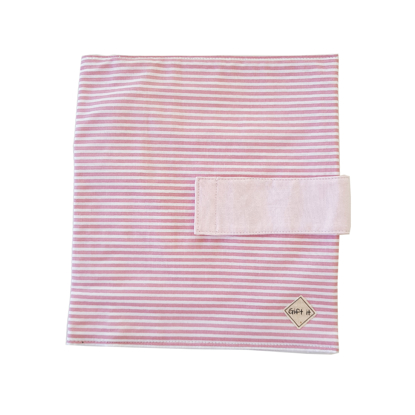 Picture of Pink with Stripes Cotton Diapers Pouch