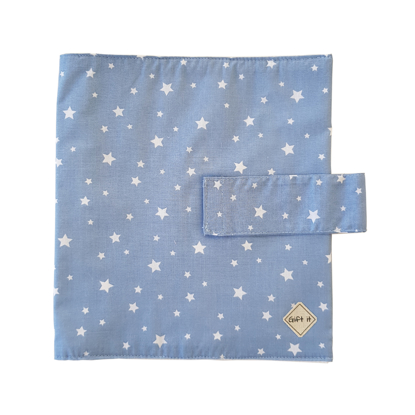 Picture of Blue with Stars Cotton Diapers Pouch