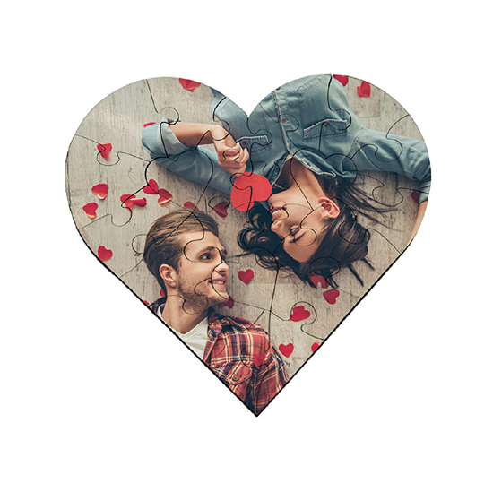 Picture of Heart Puzzle with Photograph