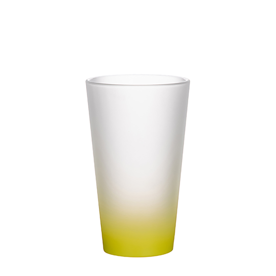 Picture of Yellow Frosted Latte Glass Mug