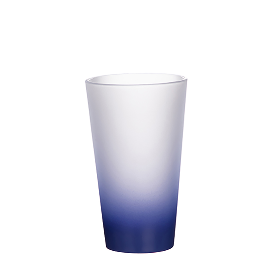 Picture of Dark Blue Frosted Latte Glass Mug