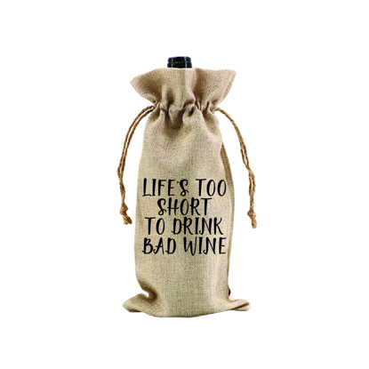 Picture of Life's Too Short to Drink Bad Wine.. Wine Bag