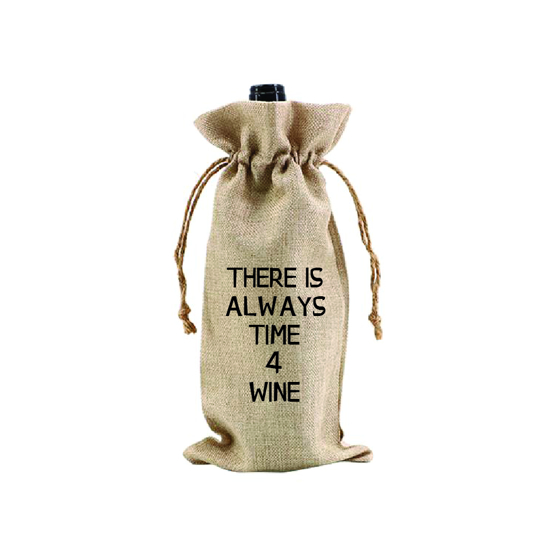 Picture of There Is Always Time 4 Wine.. Wine Bag
