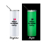 Picture of I Love Coffee Glow in The Dark Skinny Bottle With Metal Straw