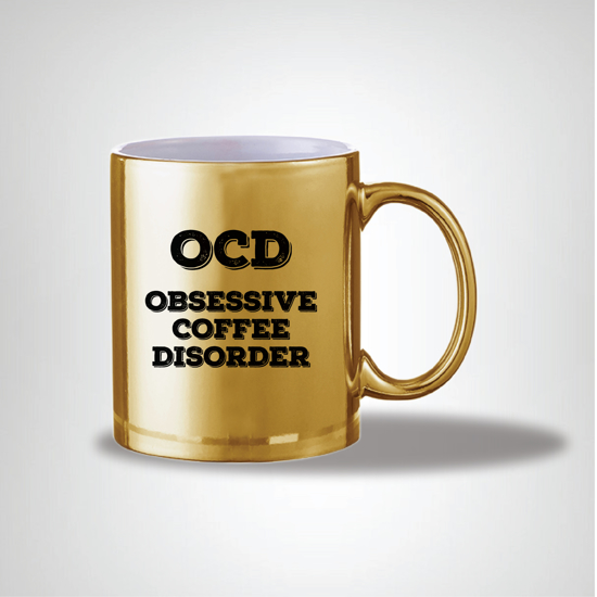Picture of Obsessive Coffee Disorder Gold Mug