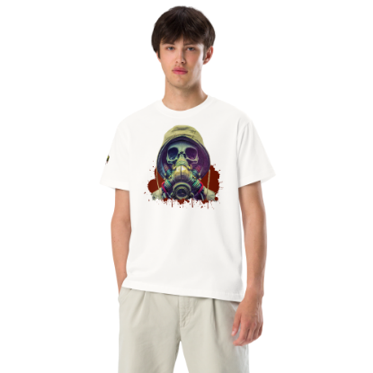 Picture of Hooded Gas Mask Skeleton T-shirt