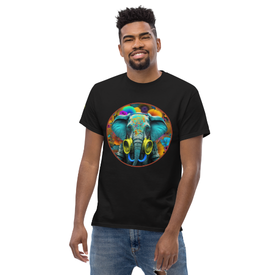 Picture of Elephant Gas Mask Psychedelic T-Shirt