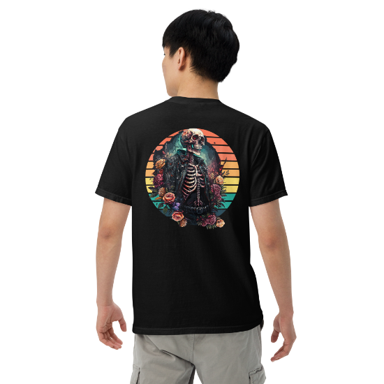 Picture of Retro Skeleton in Circle T-shirt
