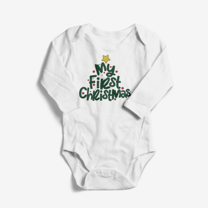 Picture of My Frist Christmas Baby Bodysuit