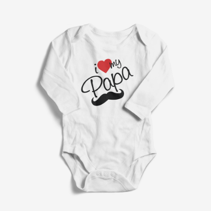Picture of I Love my Papa Baby Bodysuit