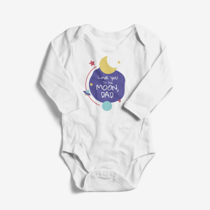 Picture of Love You To The Moon Dad Baby Bodysuit