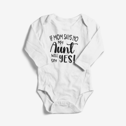 Picture of My Aunt Will Say Yes Baby Bodysuit