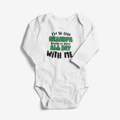 Picture of Grandpa Retired for Me Baby Bodysuit