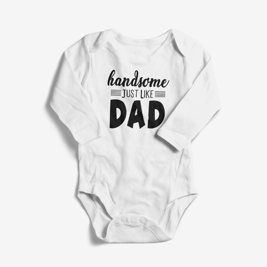 Picture of Handsome Like Dad Baby Bodysuit
