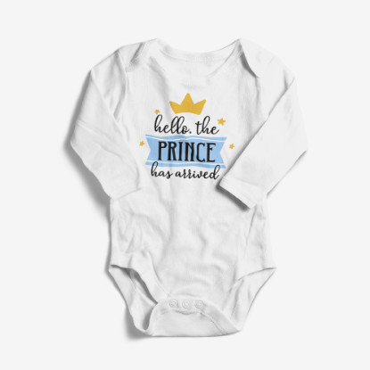 Picture of Prince Has Arrived Baby Bodysuit