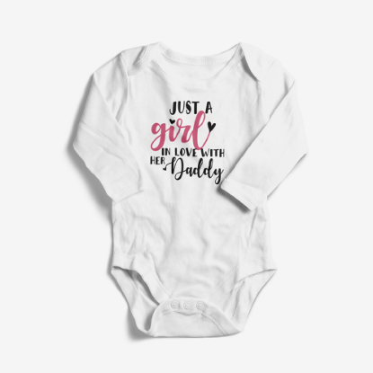 Picture of Girl in Love with Daddy Baby Bodysuit