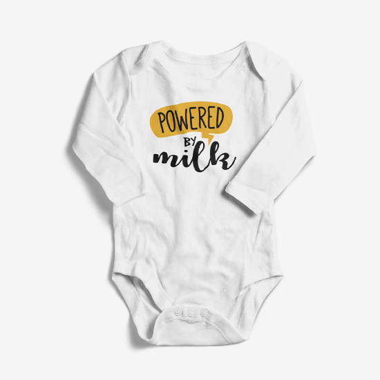 Picture of Powered by Milk Baby Bodysuit