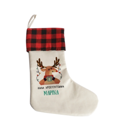 Picture of Reindeer Christmas Stocking