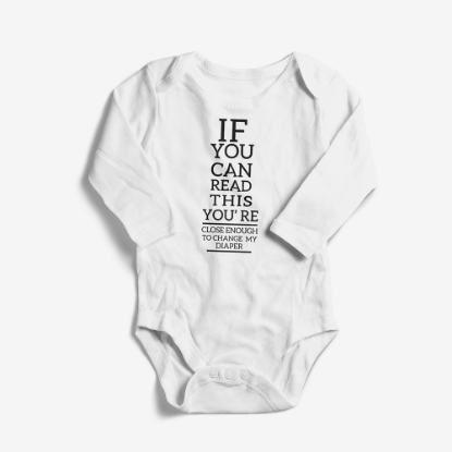 Picture of If You Can Read This.. Change Diaper Baby Bodysuit
