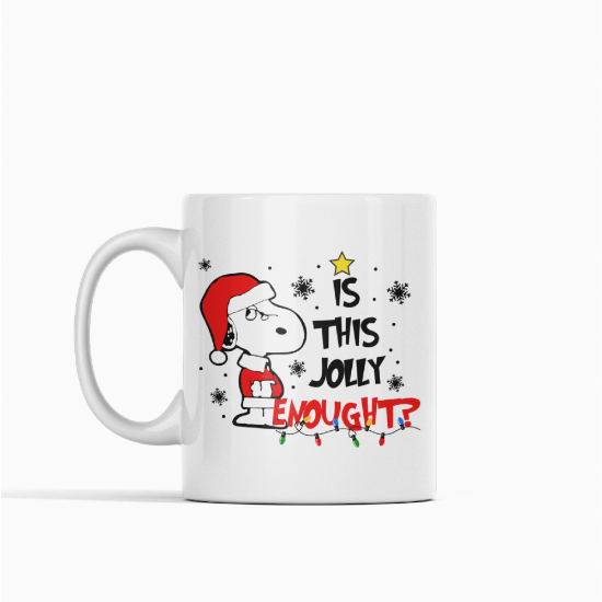 Picture of Is This Jolly Enough Snoopy Mug