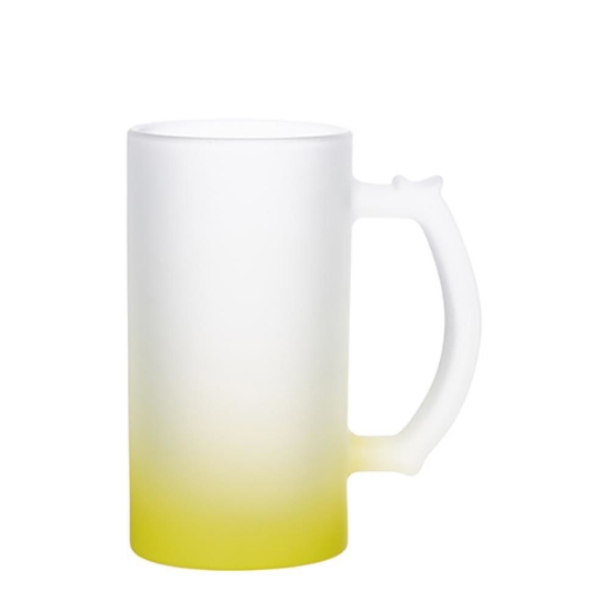 Picture of Yellow Frosted Beer Mug