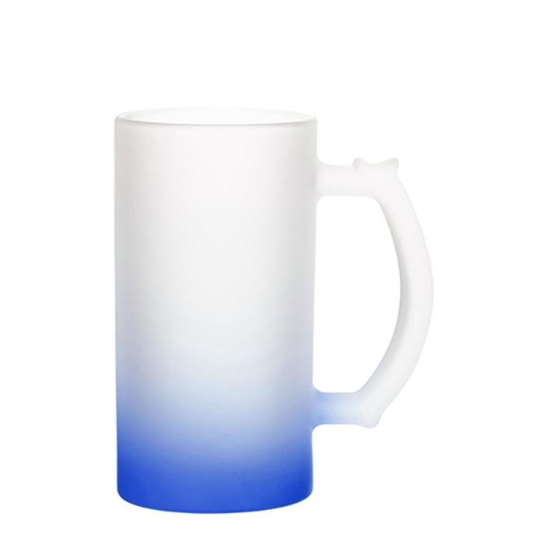 Picture of Dark Blue Frosted Beer Mug