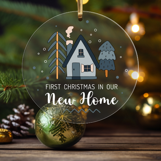 Picture of First Christmas in our New Home Acrylic Ornament