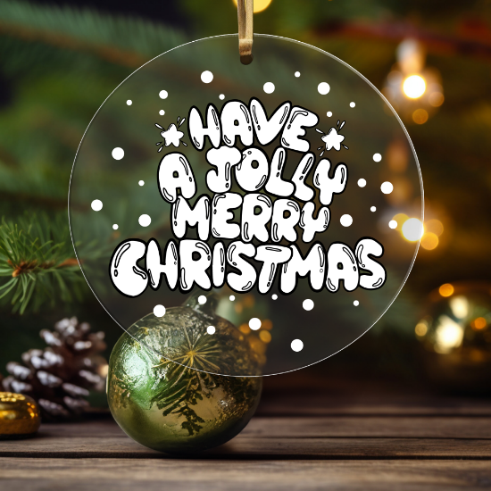 Picture of Have a Jolly Merry Christmas Acrylic Ornament