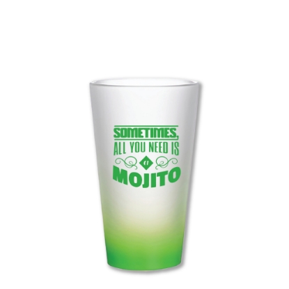 Picture of Mojito Green Frosted Latte Glass Mug