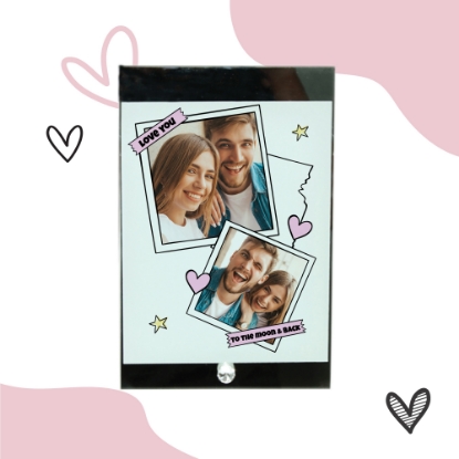 Picture of Love You to the Moon & Back Glass Frame