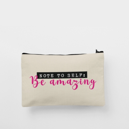 Picture of Be Amazing Linen Hand Bag