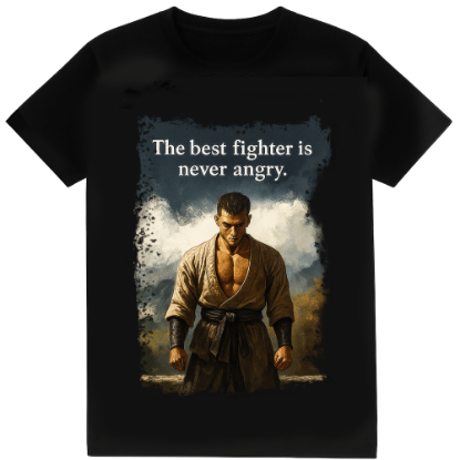 Picture of Fighter never angry T-shirt